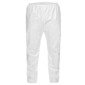 Lakeland MicroMax® NS Pants w/ Elastic Waist & Open Ankles, 2X-Large, White, 50/Case